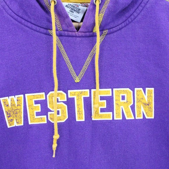 Vintage Sportco Authentic Hoodie Sweatshirt Women's Purple Western Embroidered M - Picture 6 of 10
